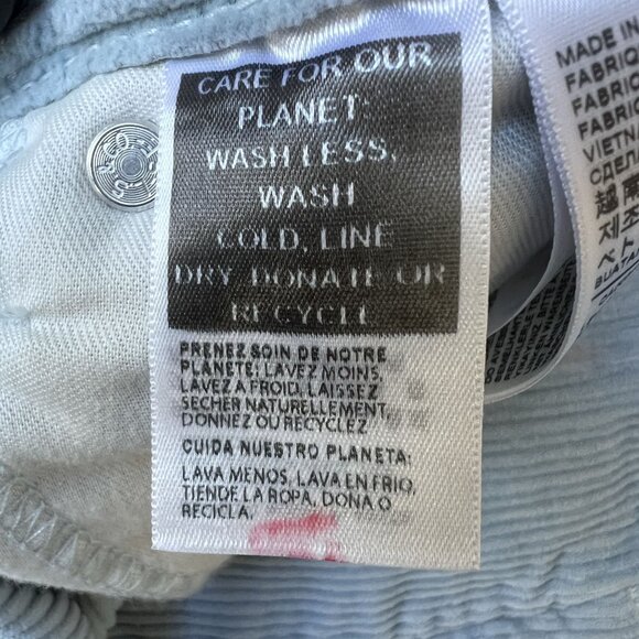 Levis 559 NWT Mens 38x32 Relaxed Straight Fit Sky Blue Wide Wale Corduroy Pants - Picture 14 of 15